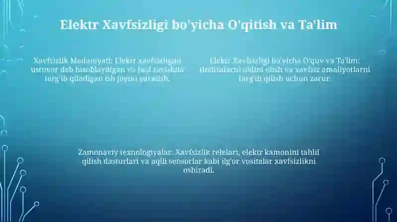 Elektr xavfsizlik texnologiyalari 4