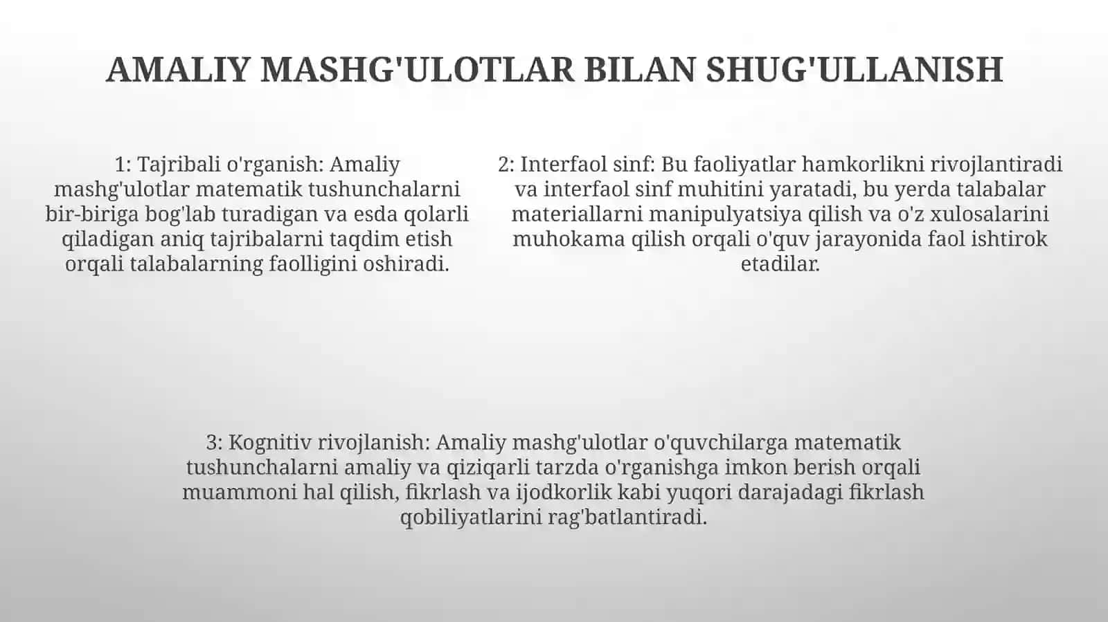 BoshlangʻIch Sinf Matematika Darslarida Qiziqarli MatematikTopshiriqlardanFoydalanish 4