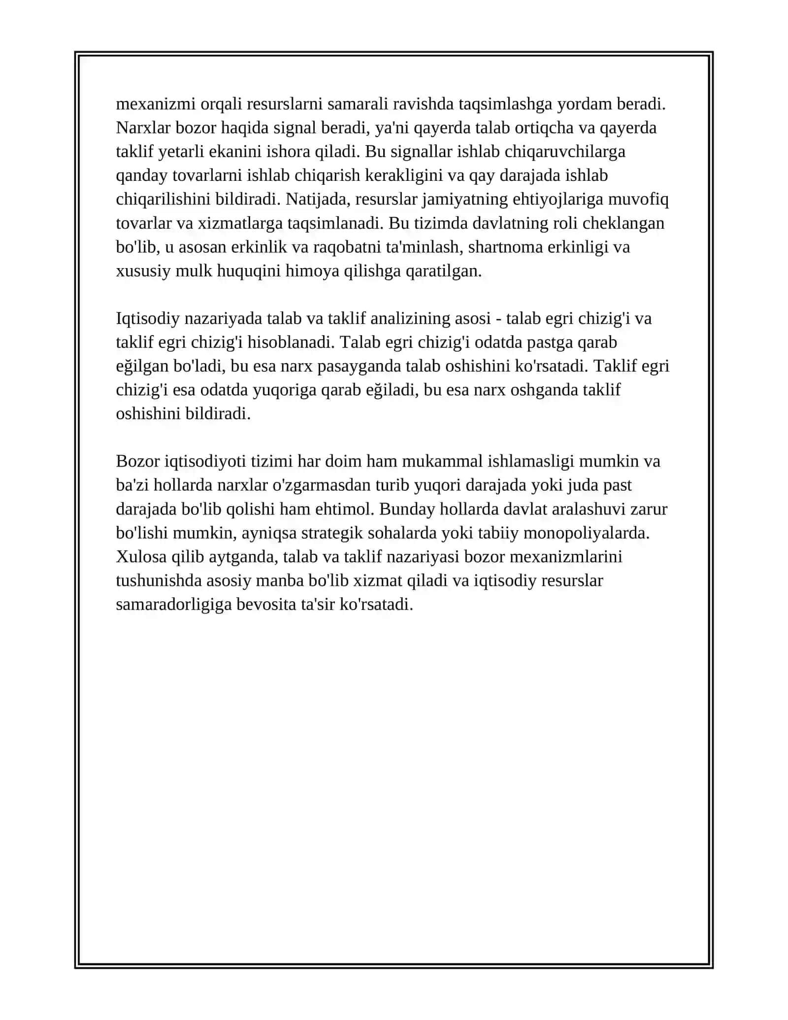 BOZOR IQTISODIYOTIDA TALAB VA TAKLIFNING AHAMIYATI 4