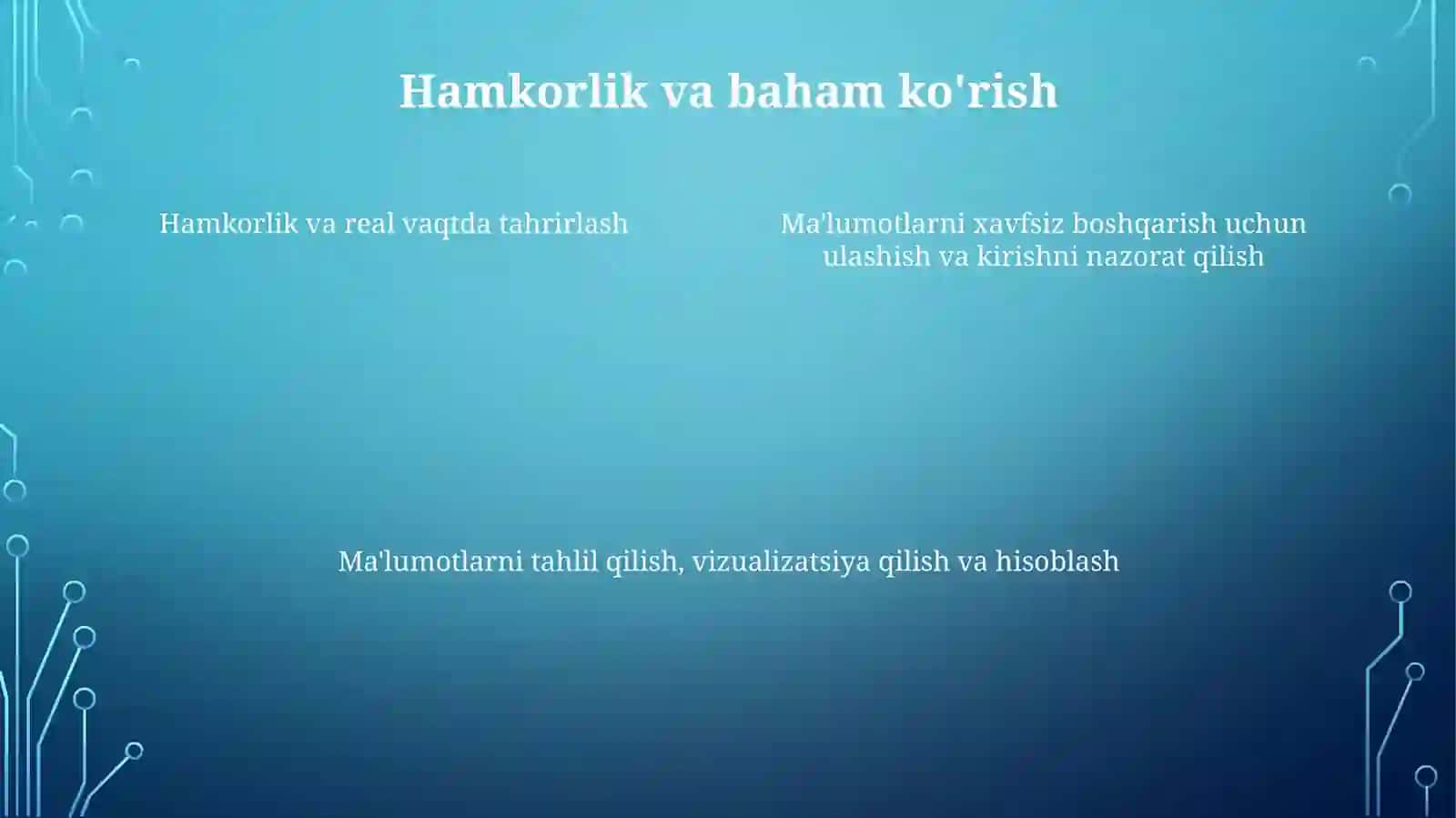Iqtisodiy axborotni qayta ishlash usuli elektron jadval muharrirlaridan foydalanish 4