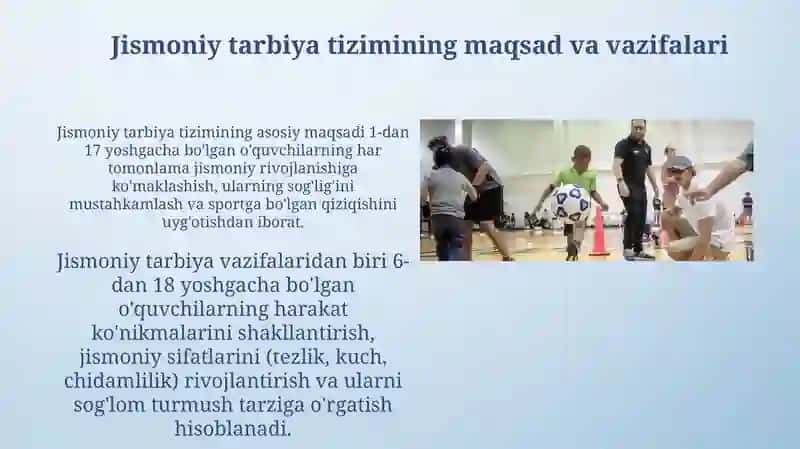 Jismoniy tarbiya tizimida Talim-tarbiya berish tamoyillari 4