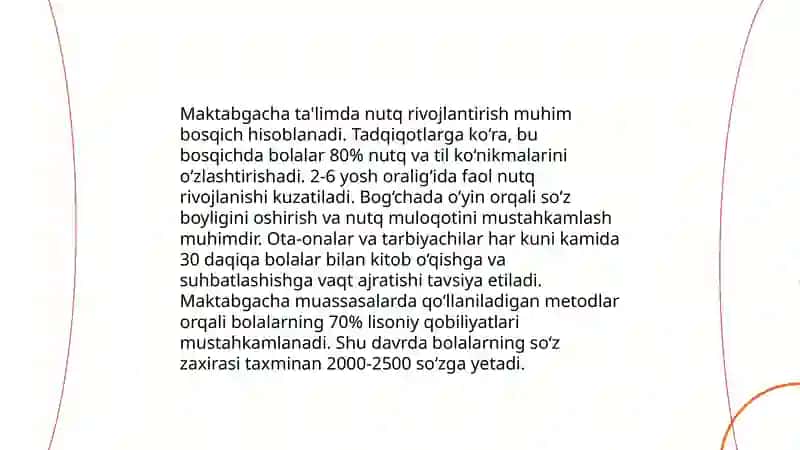 Tevarak atrof bilan tanishtirish jarayonida bolalar nutqini rivojlantirish metodikasi 4