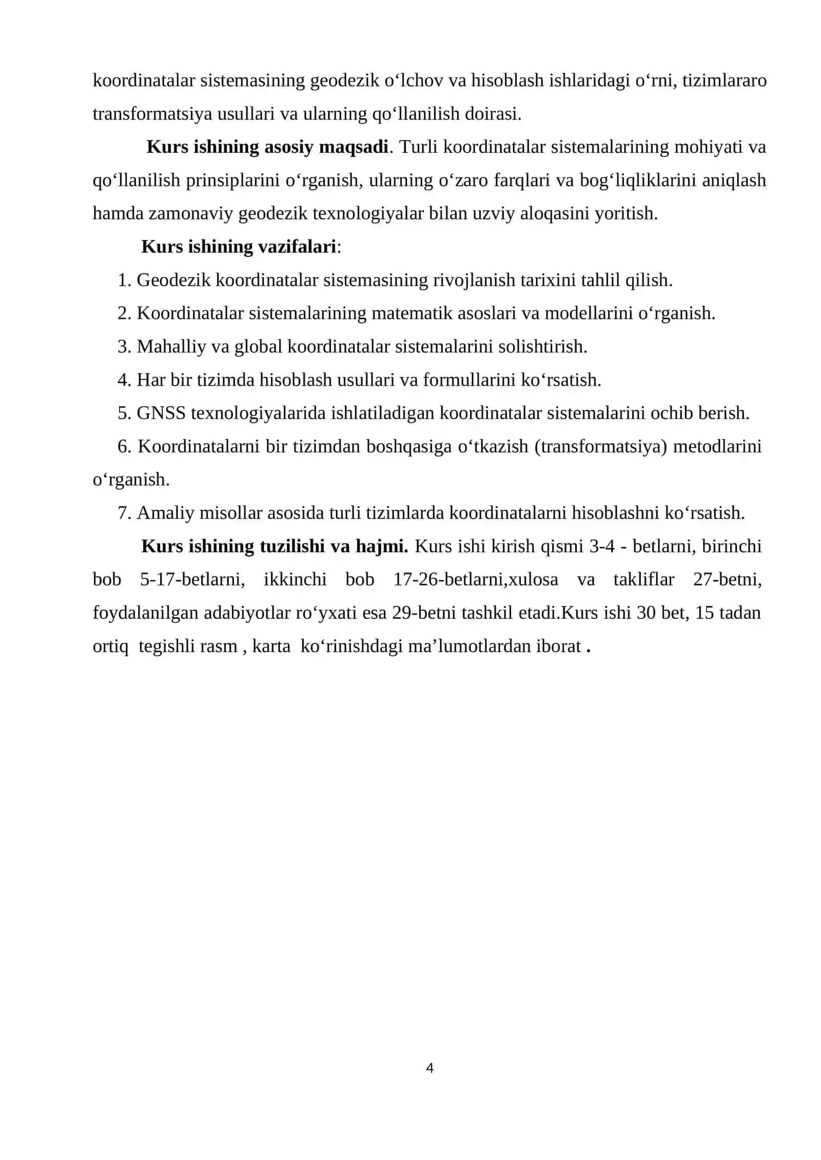 Geodeziyada qo‘llaniladigan koordinatalar sistemasi 4