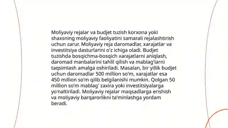 Moliyaviy boshqaruv asoslari 4