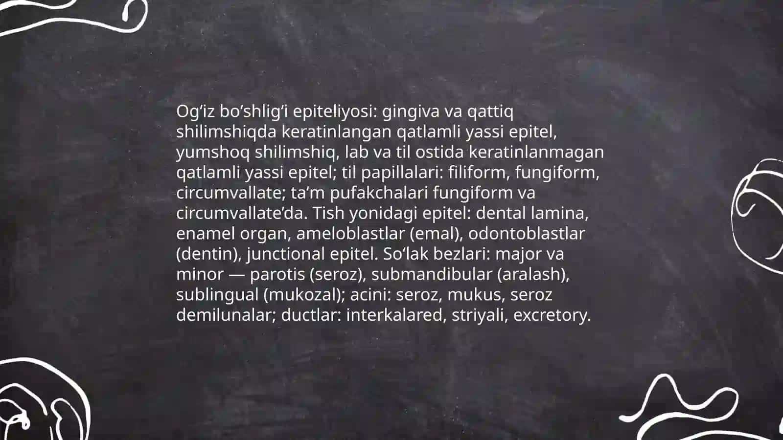 Ovqat hazm qilish gistologiyasi 4