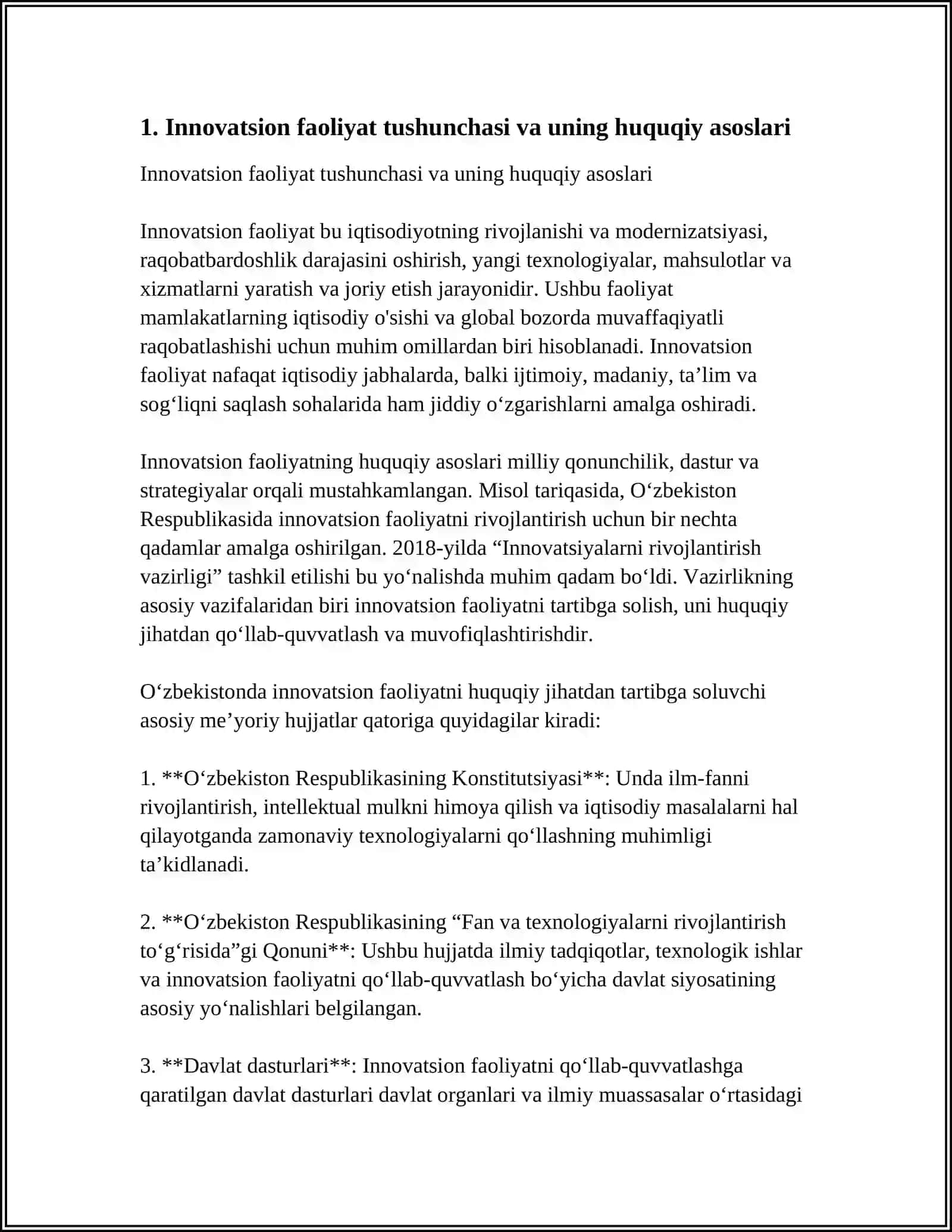 INNOVATSION FAOLIYATNI TARTIBGA SOLISHNING HUQUQIY ASOSLARI 4