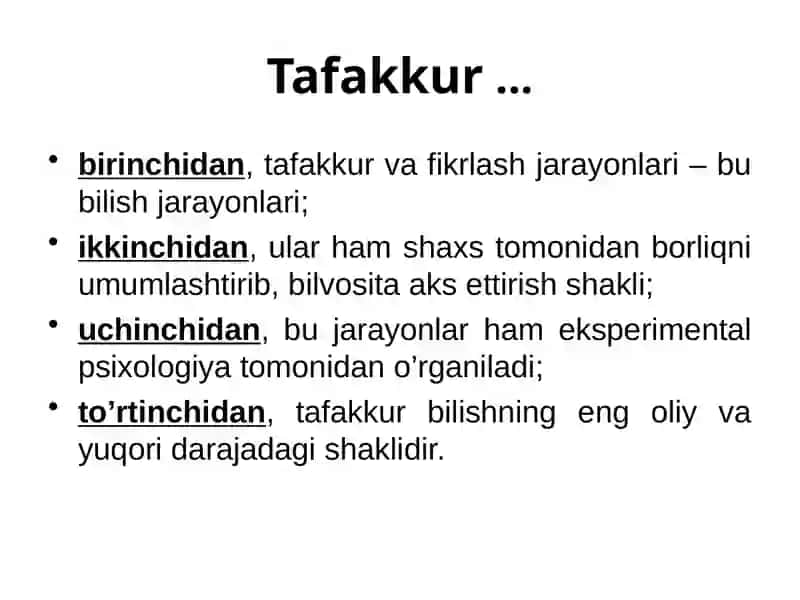 tafakkur operatsiyalari 4