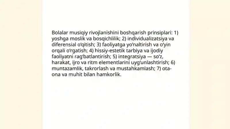 Maktabgacha Tayyorlov Yoshdagi Bolalar Musiqiy Faoliyat Mazmuni 4