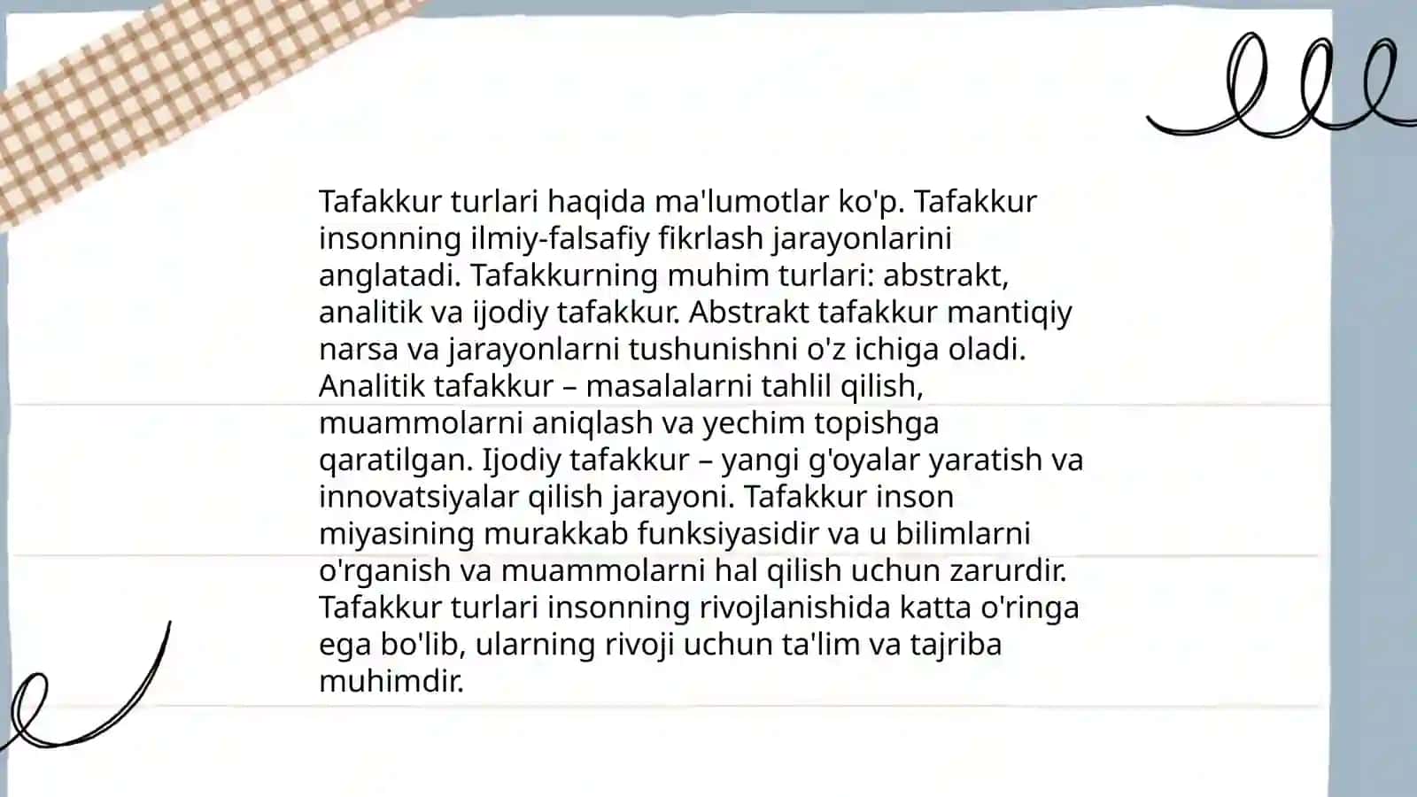 Tafakkur operatsiyalari 4