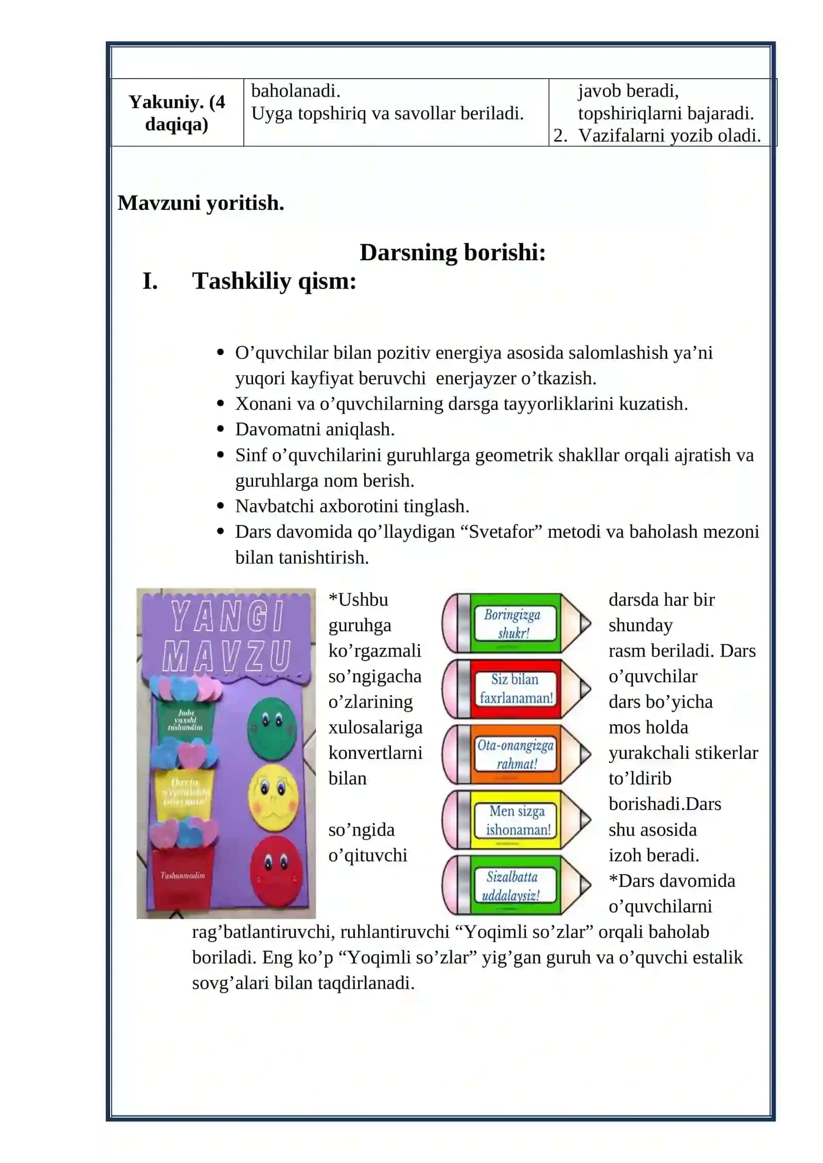 5-sinf Matematika fanidan Harakatga doir masalalar yechish ochiq dars ishlanma 4