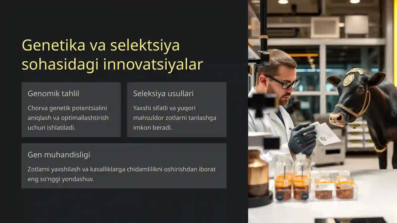 Innovatsion texnologiyalar asosida chorvachilik tarmogʻini rivojlantirish istiqbollari 4