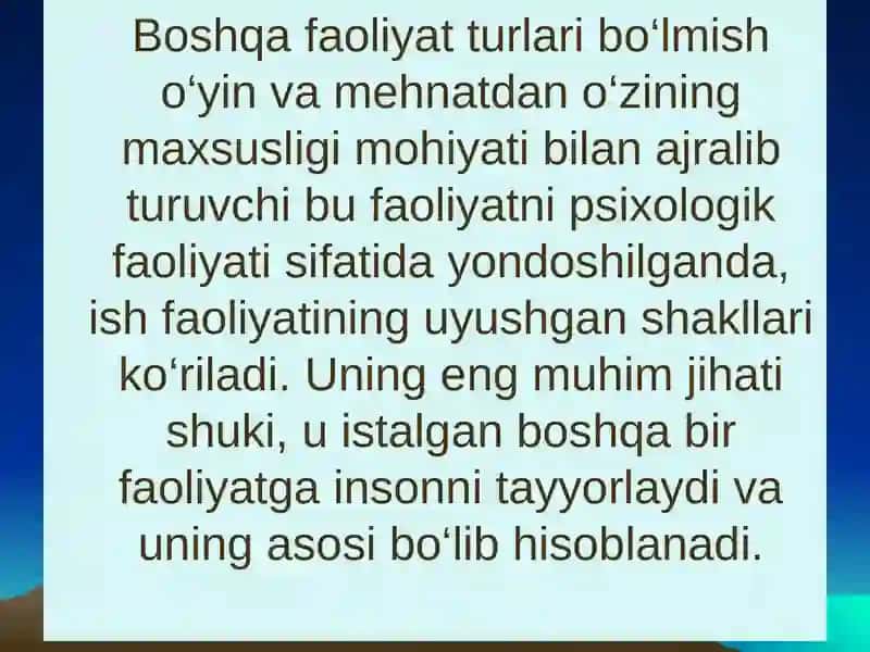 Ta’lim psixologiyasi. Tarbiya psixologiyasi 4
