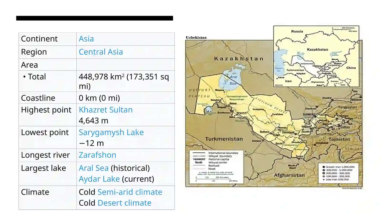 GEOGRAPHICAL POSITION OF THE REPUBLIC OF UZBEKISTAN 4