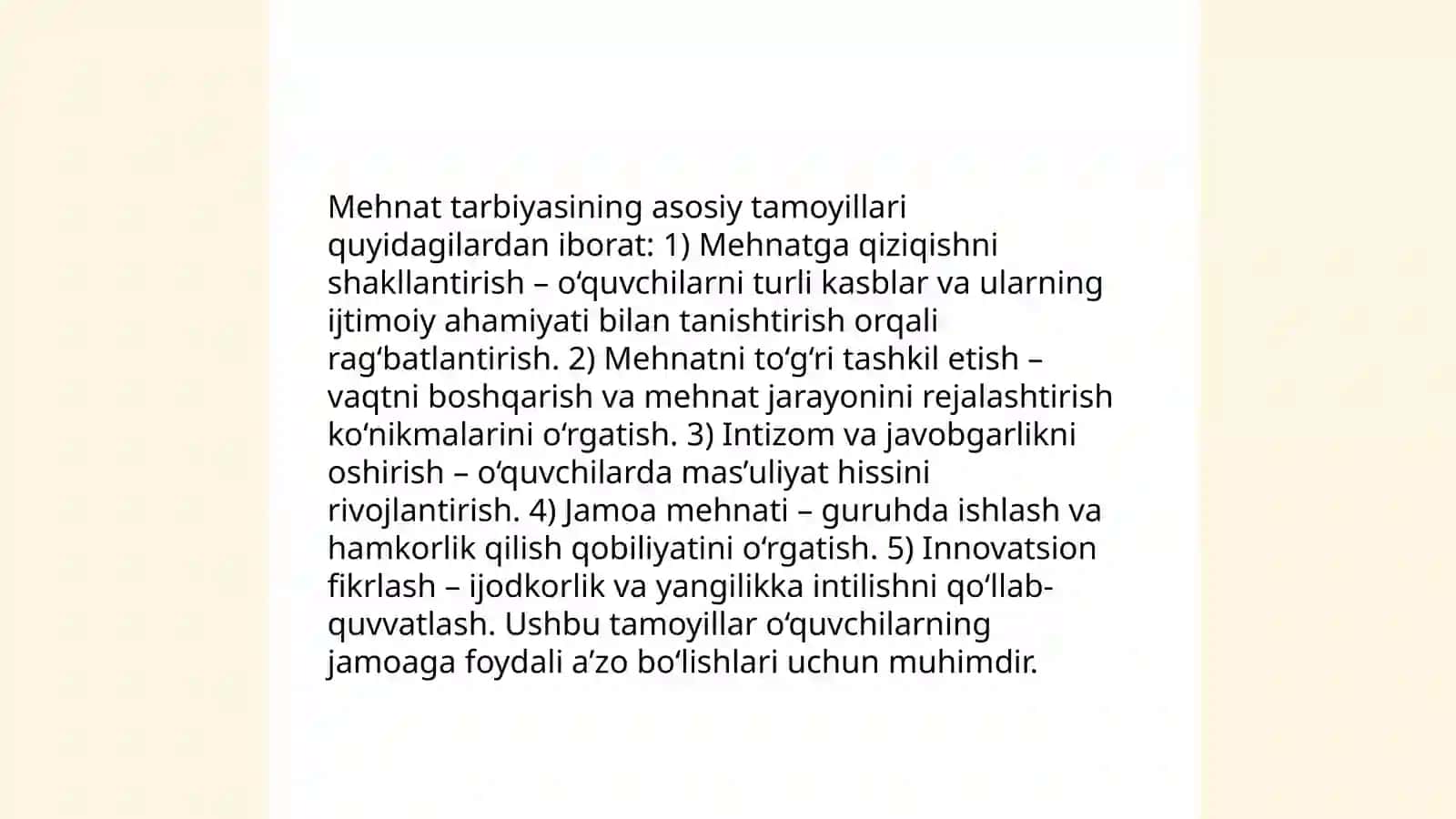 Mehnat Tarbiyasi 4