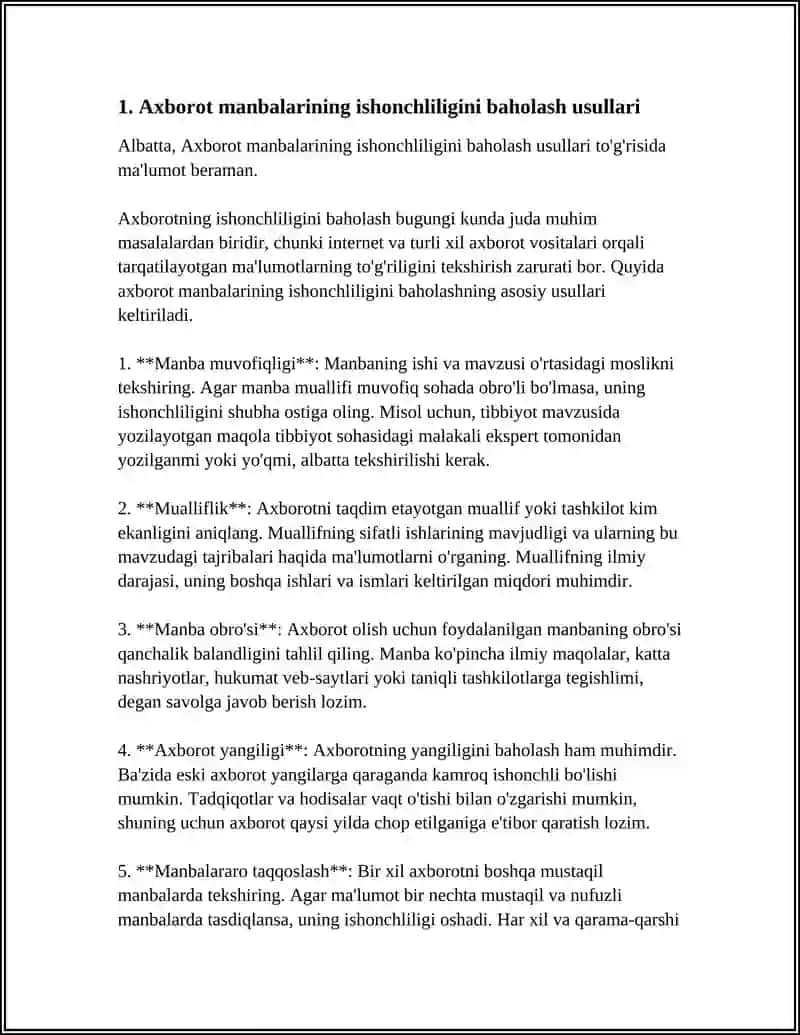 MEDIASAVODXONLIK VAZIFA 4