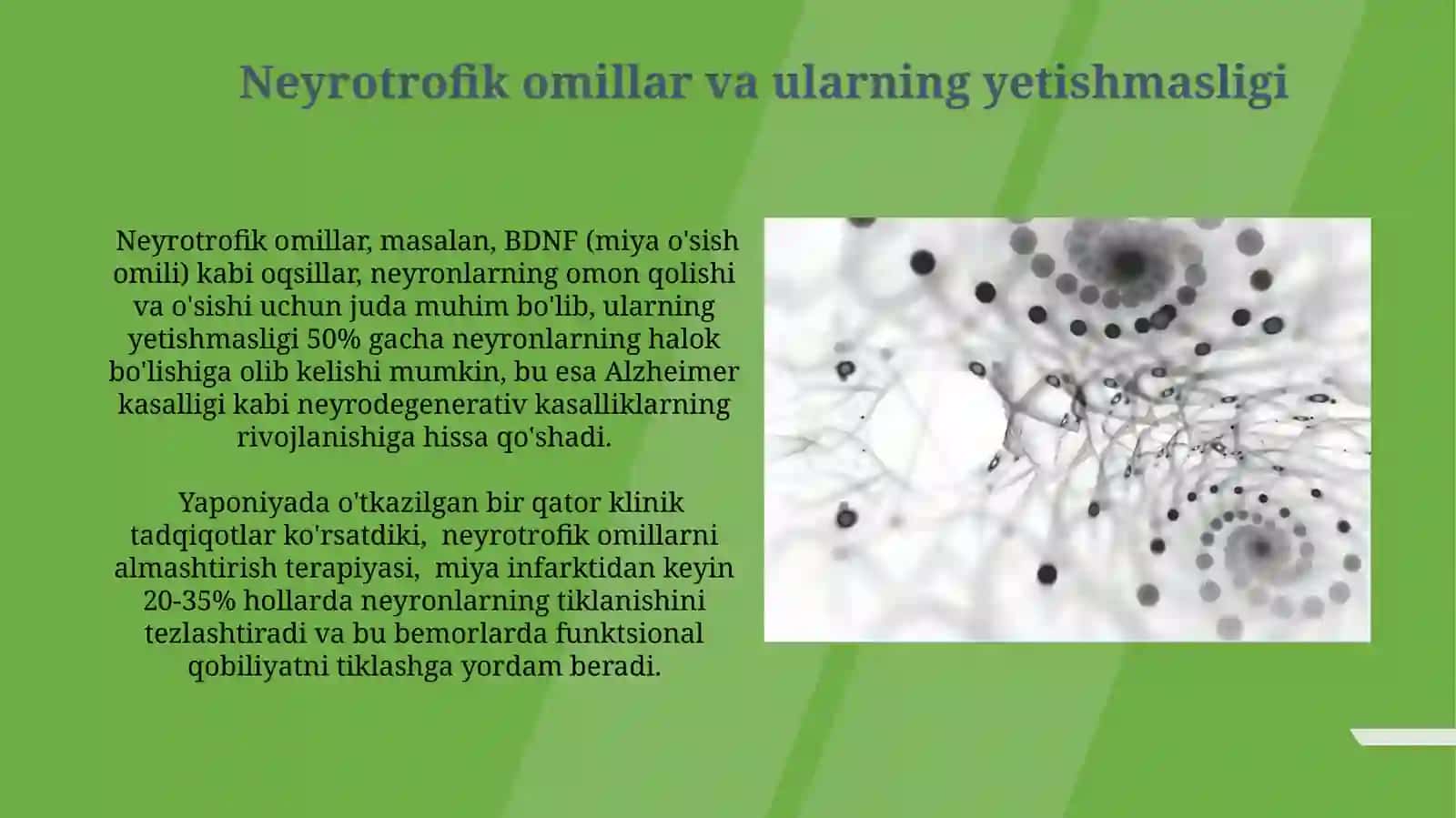 Nerv to'qimasining degenerizatsiyasi va regenerizatsiyasi mexanizmlari 4