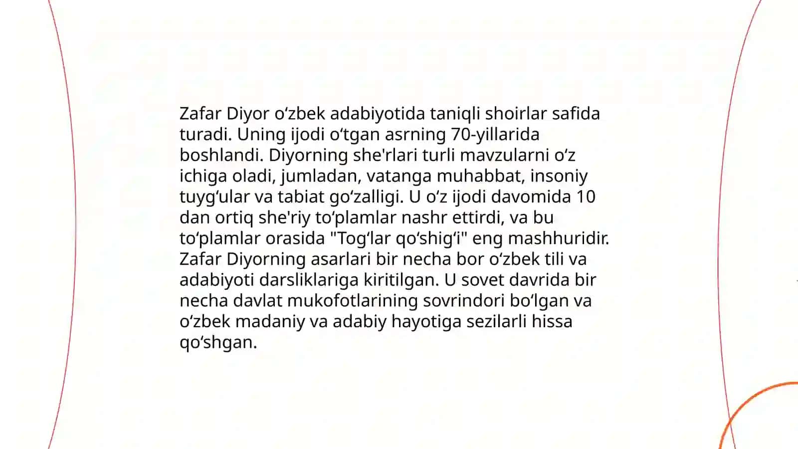 Zafar Diyorning tarjimai holi 4