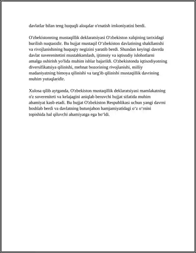 Oʻzbekiston Respublikasi Davlat mustaqilligining umum xalq tomonidan maqullanishi 4