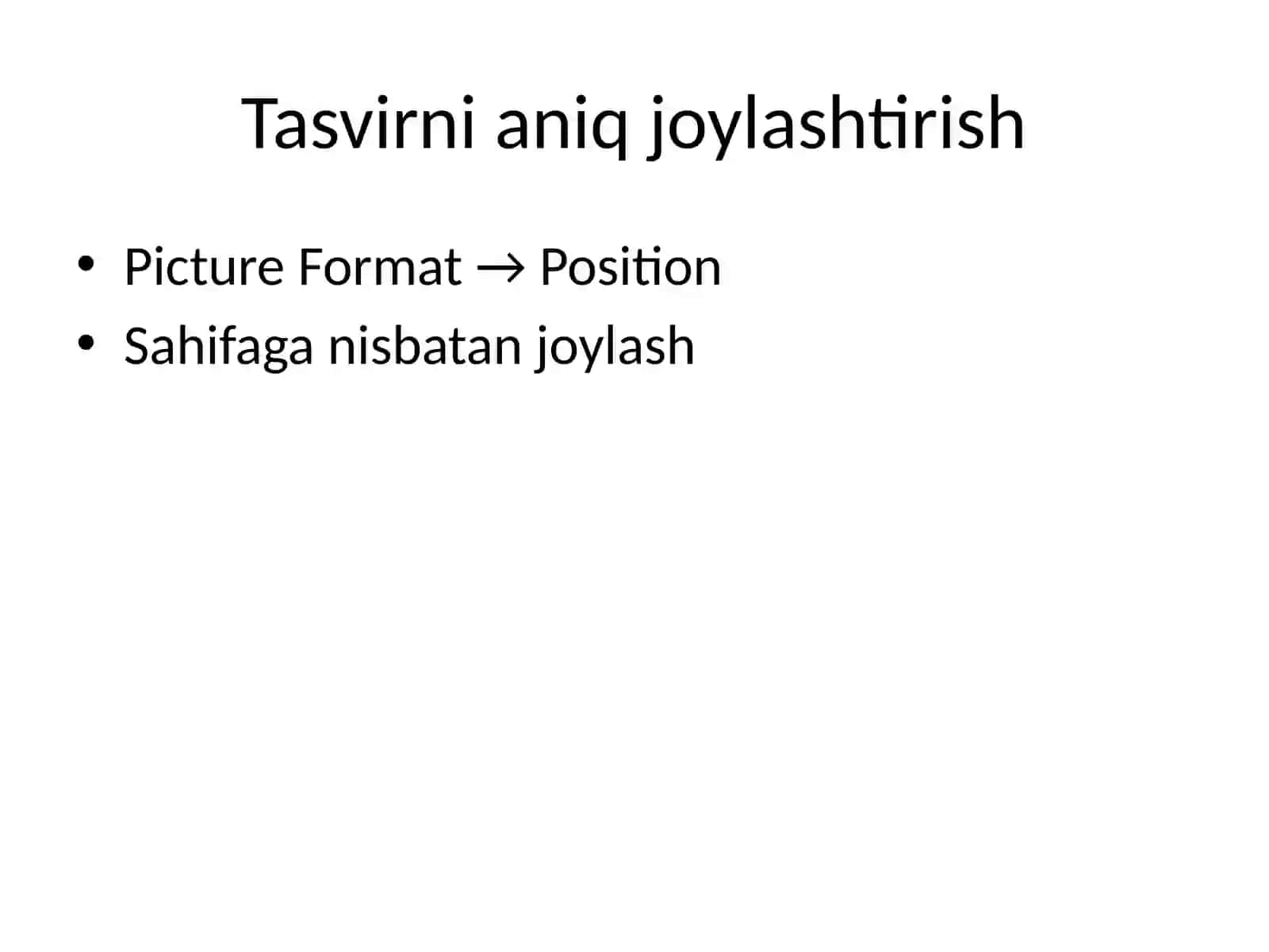Tasvirni aniq joylashtirish 4