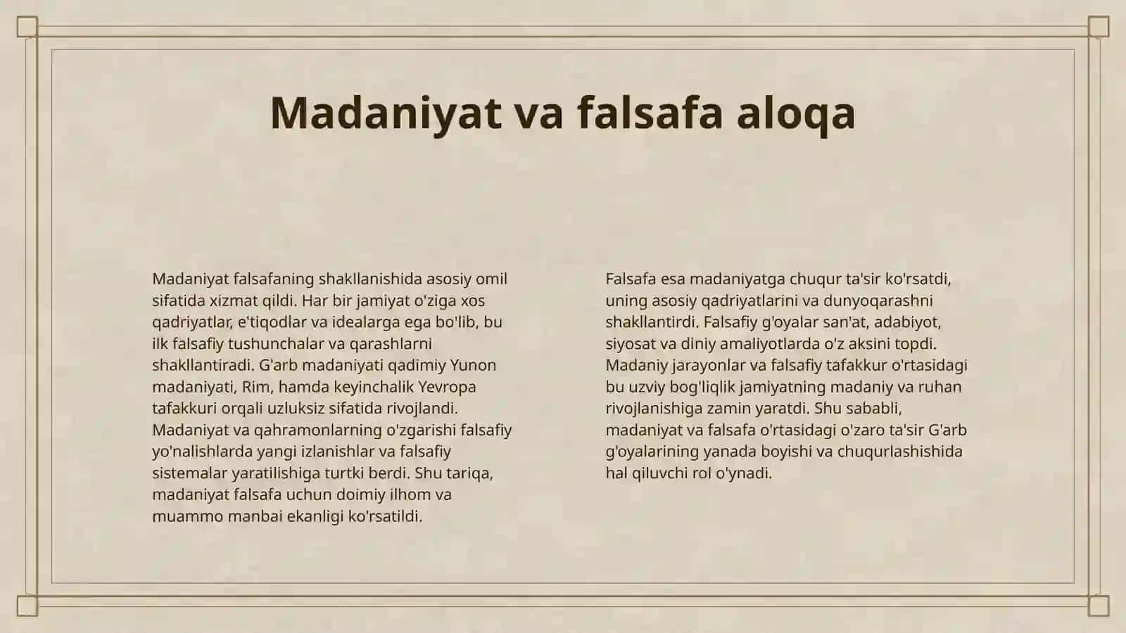 QADIMGI G'ARB FALSAFASI RIVOJLANISHINING UMIMIY QONUNIYATLARI 4