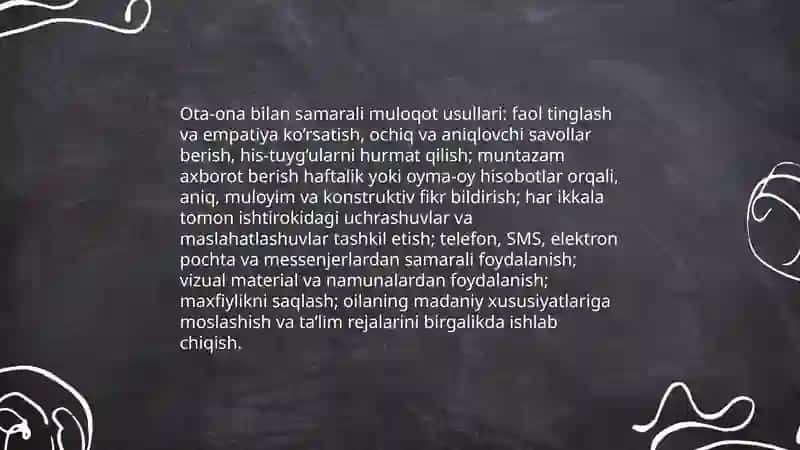 Oila va Pedagogik Faoliyatning Nazariy Asoslari 4