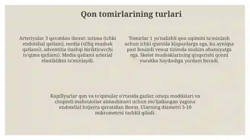 Qon tomir tizimini boshqarilishi 4