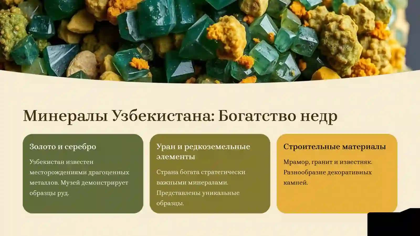 Музей Минералов Геологического факультета НУУз 4