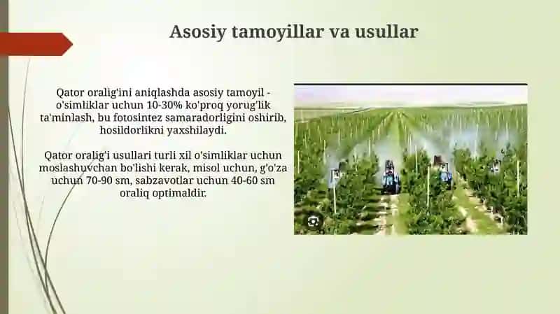 Qator oralig'i texnologiyasi 4