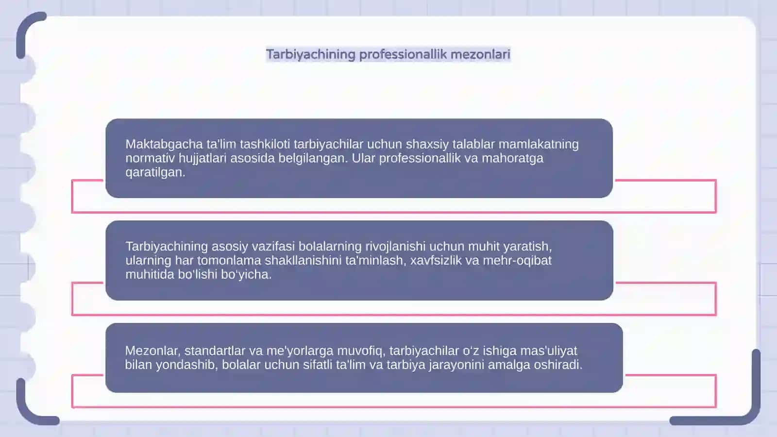 Shaxsiy talablar tarbiyachisi 4