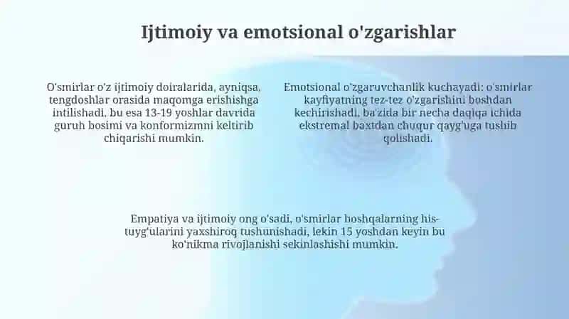 O'smirlik davrida psixik rivojlanish xususiyatlari 4