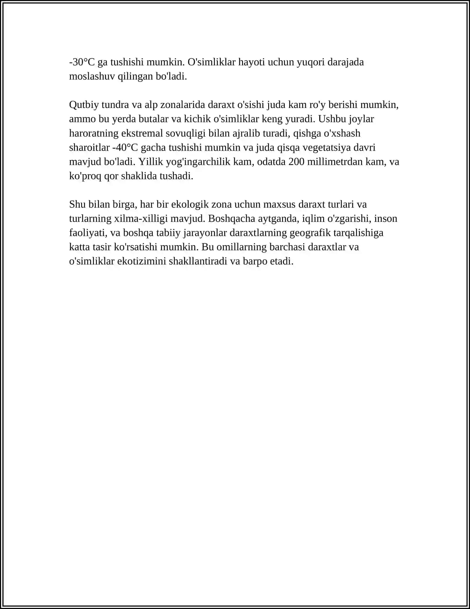 DARAXTLARNING GEOGRAFIK TARQALISH QONUNIYATLARI 4