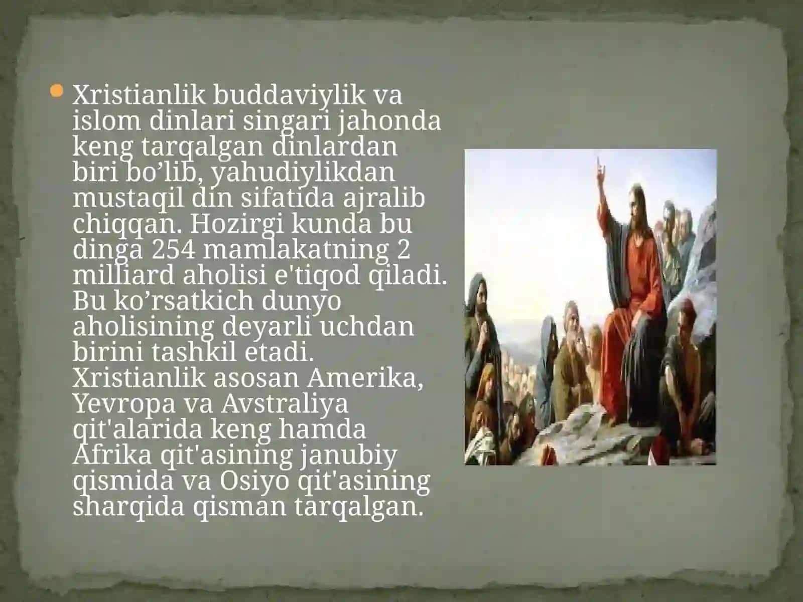 Xristianlikdini tarixi va asosiy g‘oyalari 4