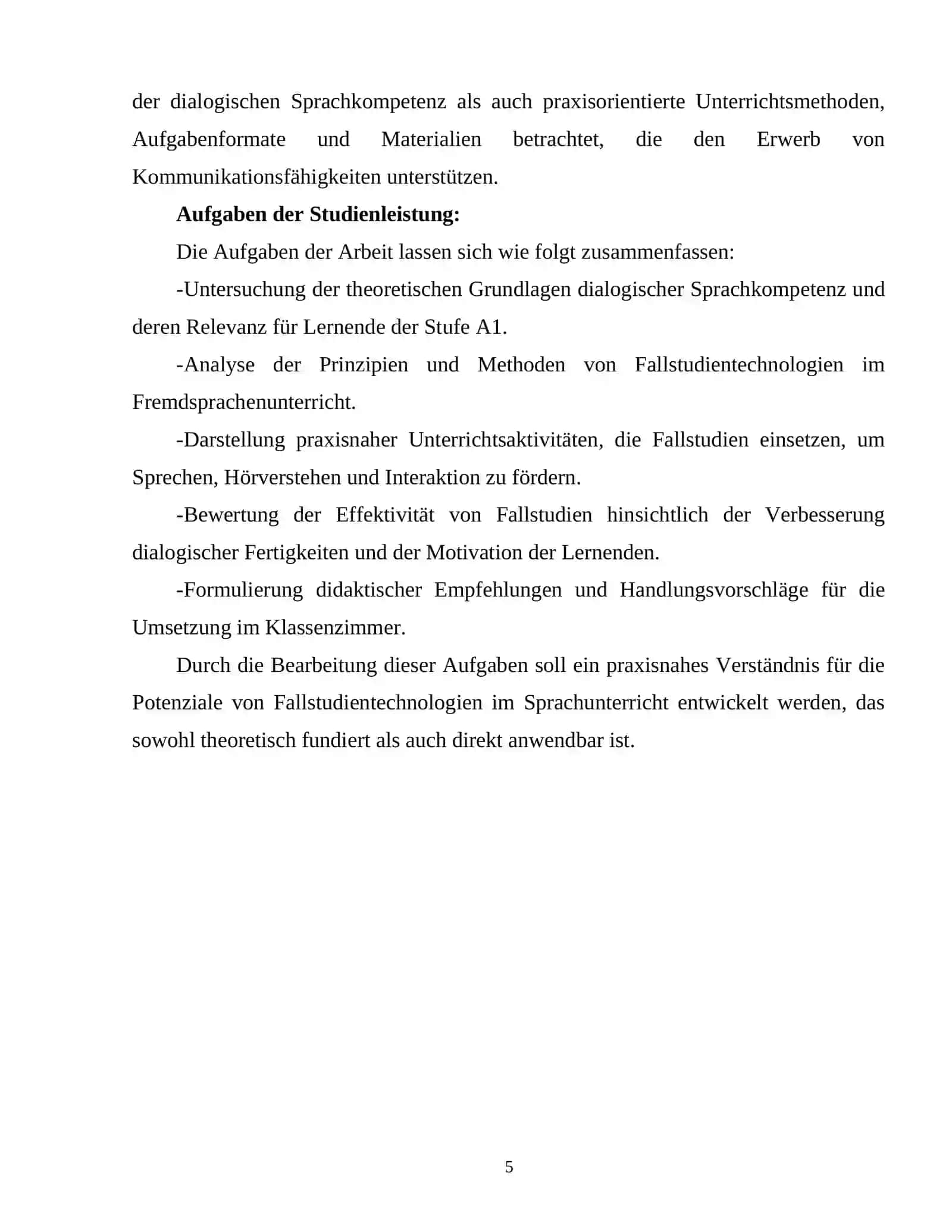DIE BEDEUTUNG VON FALLSTUDIENTECHNOLOGIEN FÜR DIE ENTWICKLUNG DIALOGISCHER SPRACHKOMPETENZ BEI SEKUNDARSCHÜLERN 4