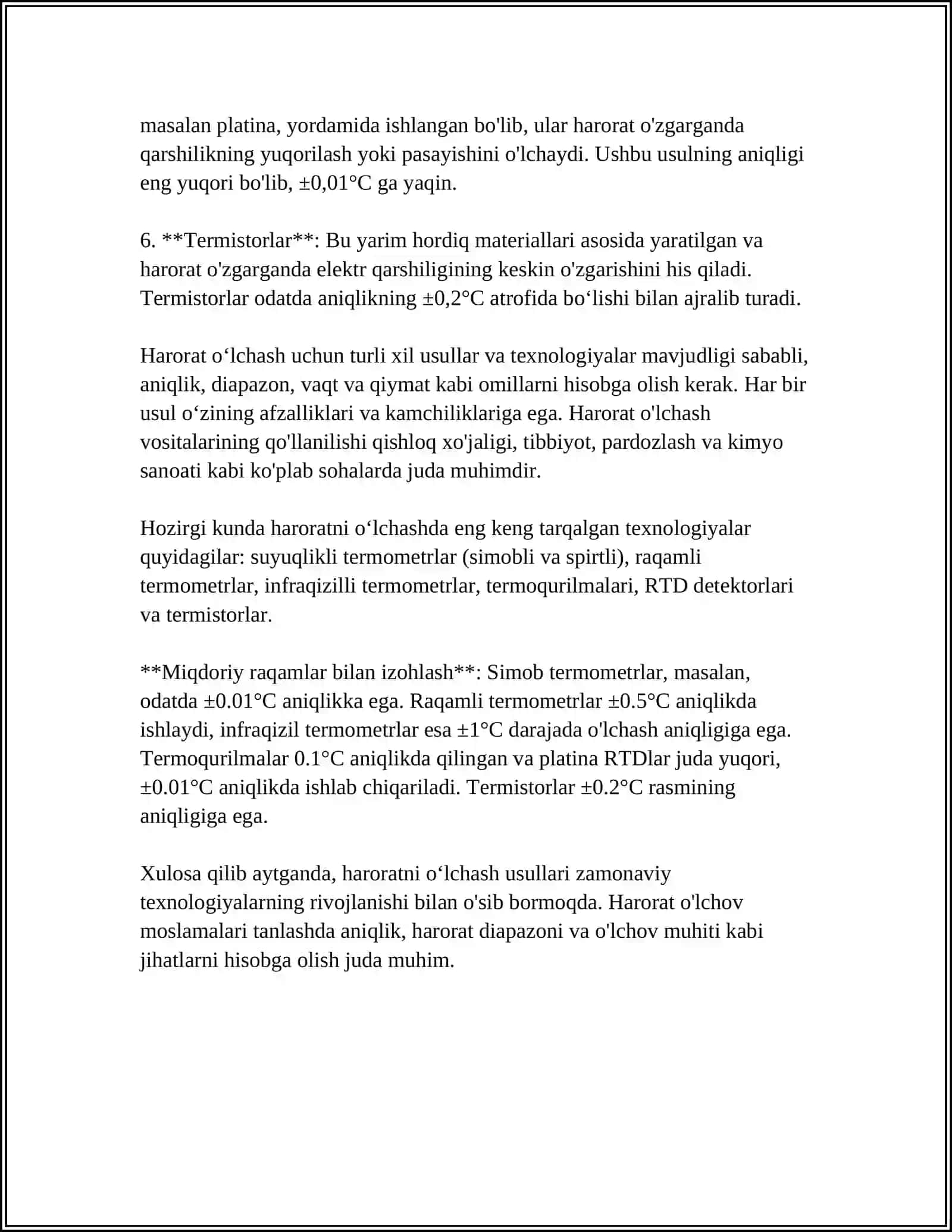 ASOSIY METEOROLOGIK KATTALIKLAR VA ULARDAN FOYDALANISH 4
