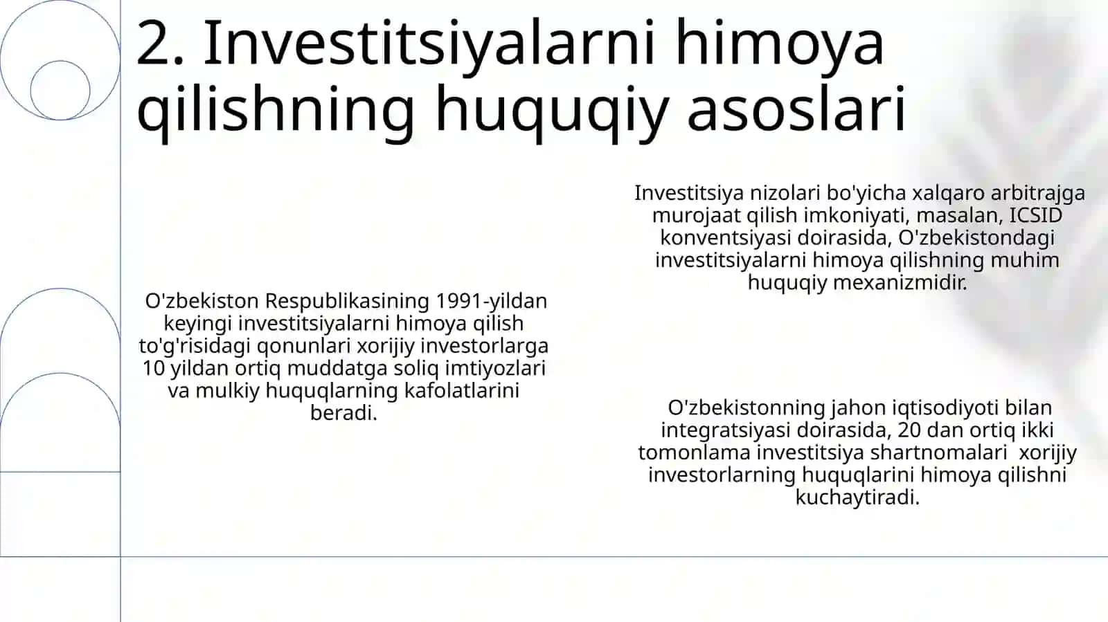 Investitsiyalarni himoya qilish siyosati 4