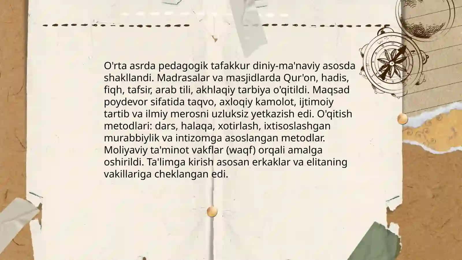 Pedagogik g'oyalarning rivojlanish bosqichlari 4