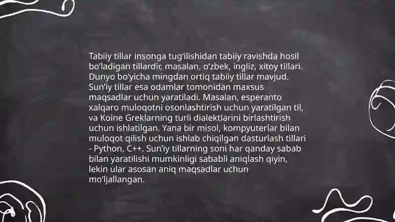 1-mavzu:Til haqida umumiy ma'lumot.Til va jamiyat 4