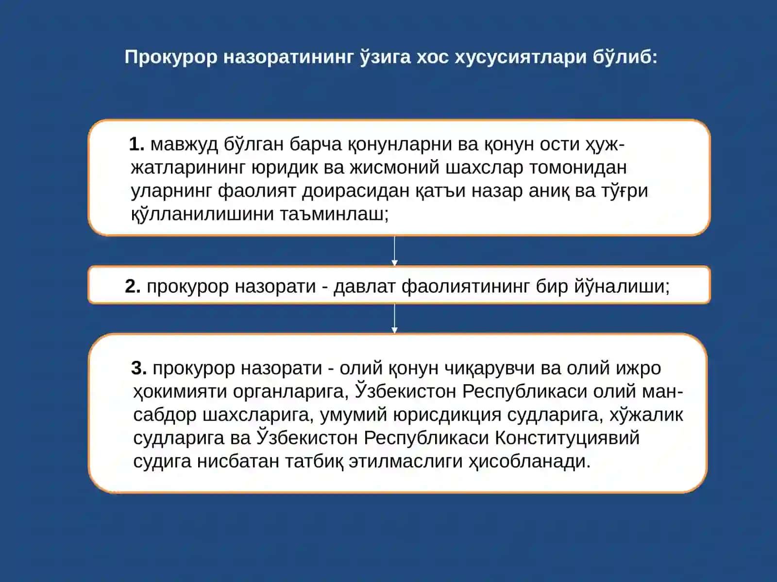 Прокуратура органларини фуқароларниҳуқуқ ва эркинликларини ҳимоя қилишдаги вазифалари 4