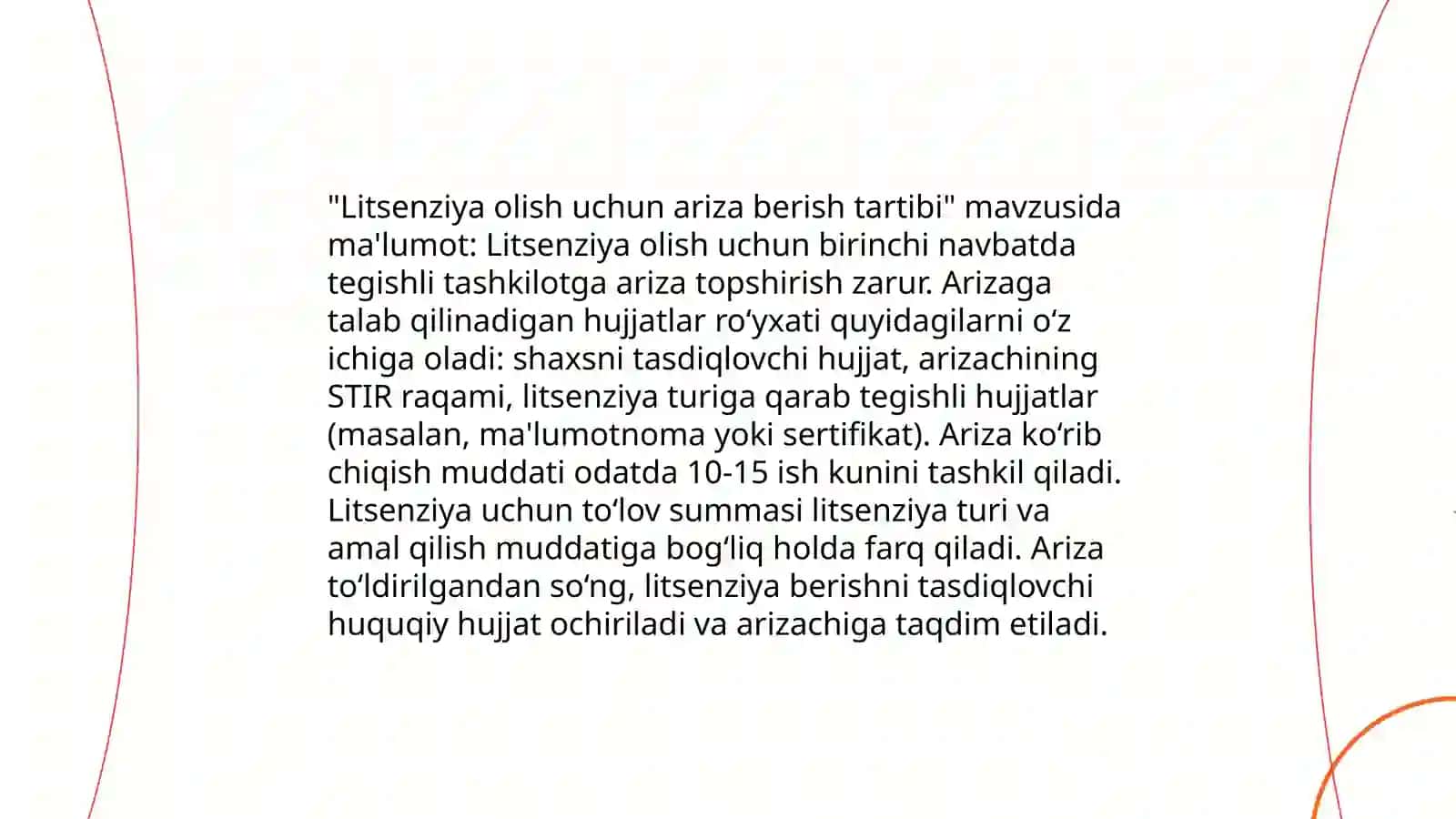 Farmatsevtika faoliyati uchun litsenziya olish qoidalari 4