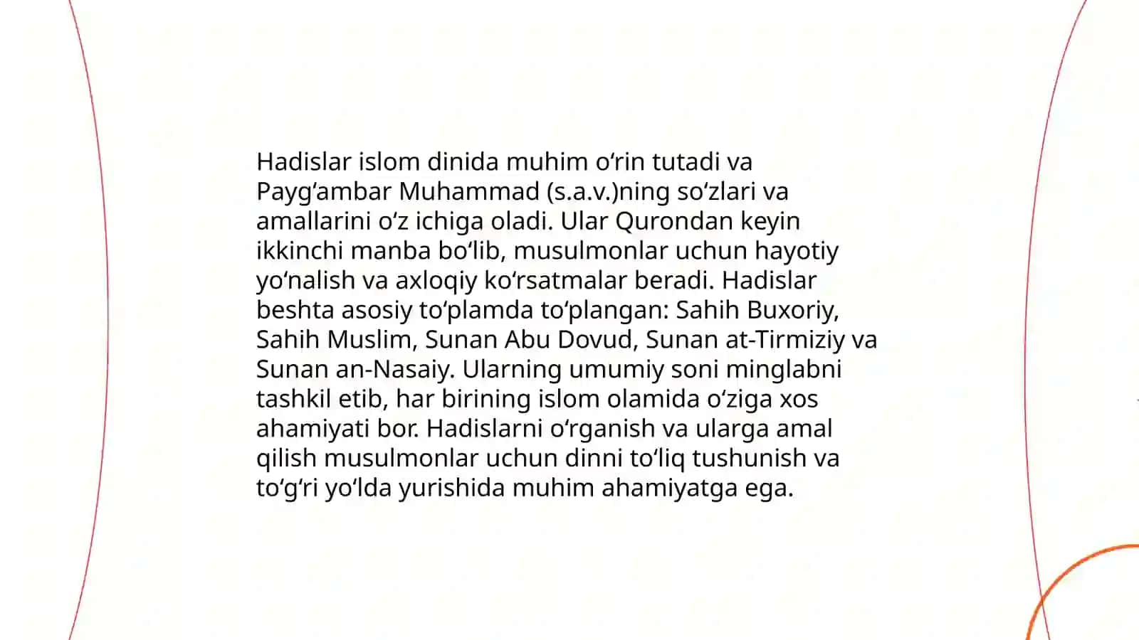 Islom manbalari va marosimlari 4