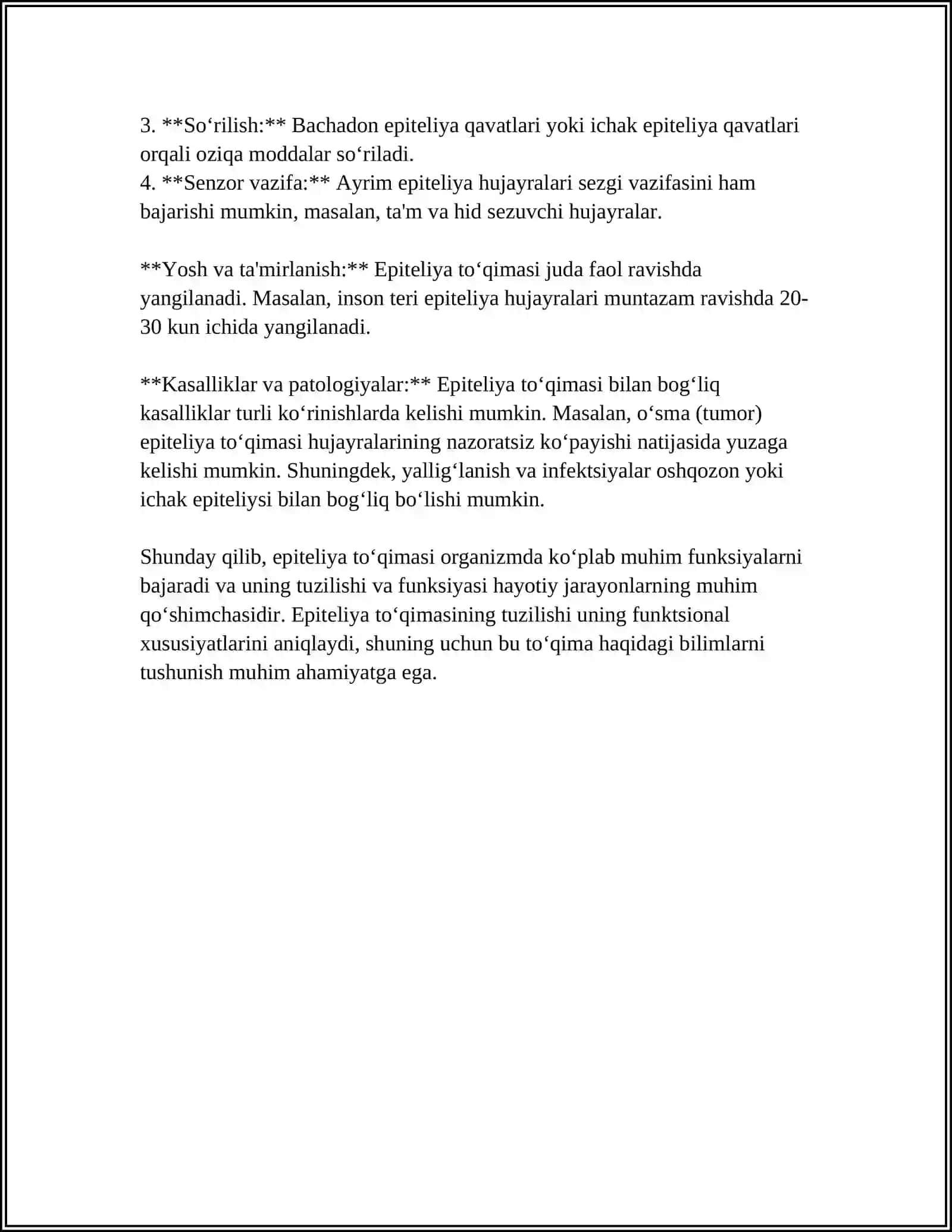EPITELIY TOʻQIMA 4