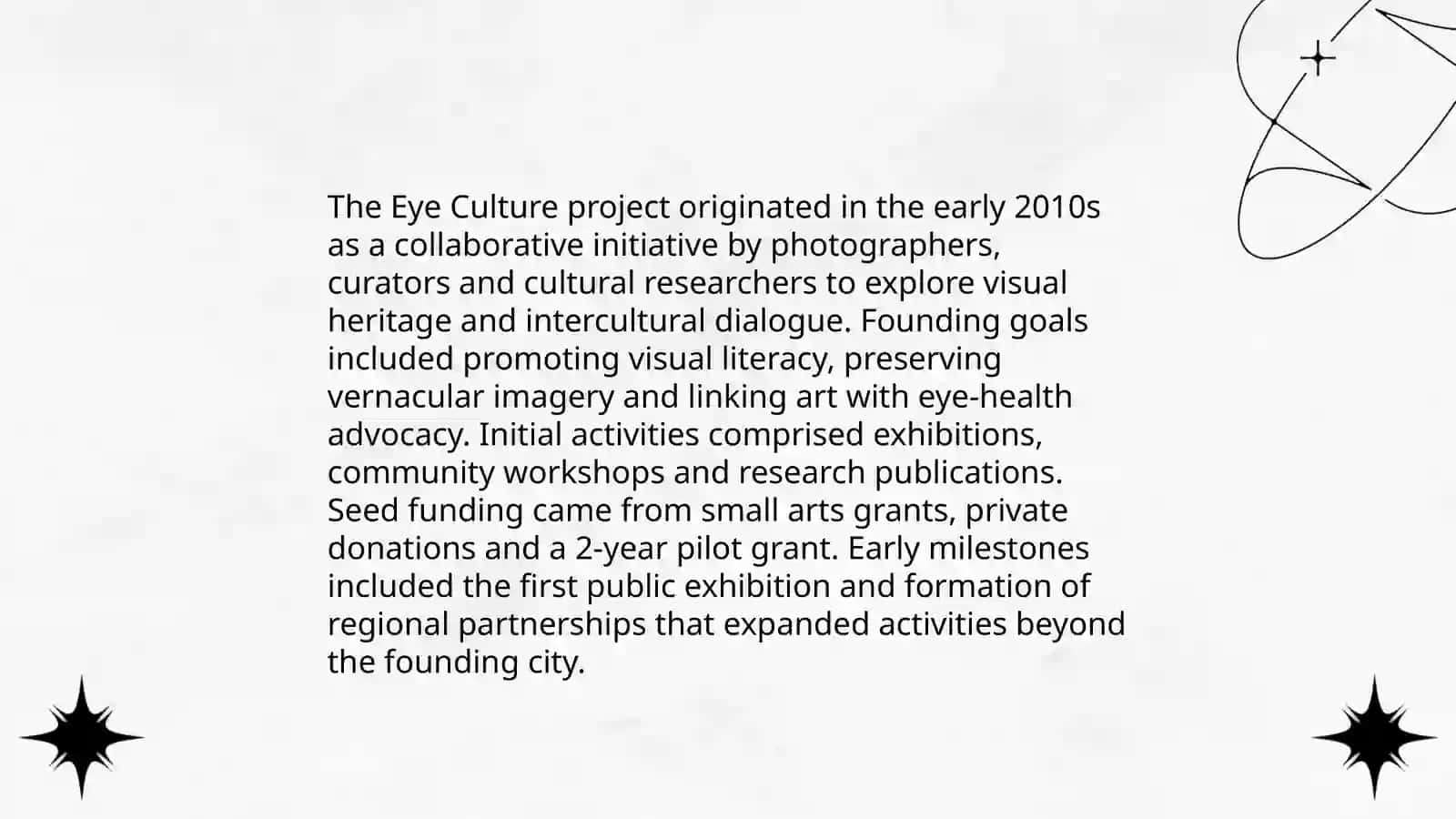 The eye Culture project 4