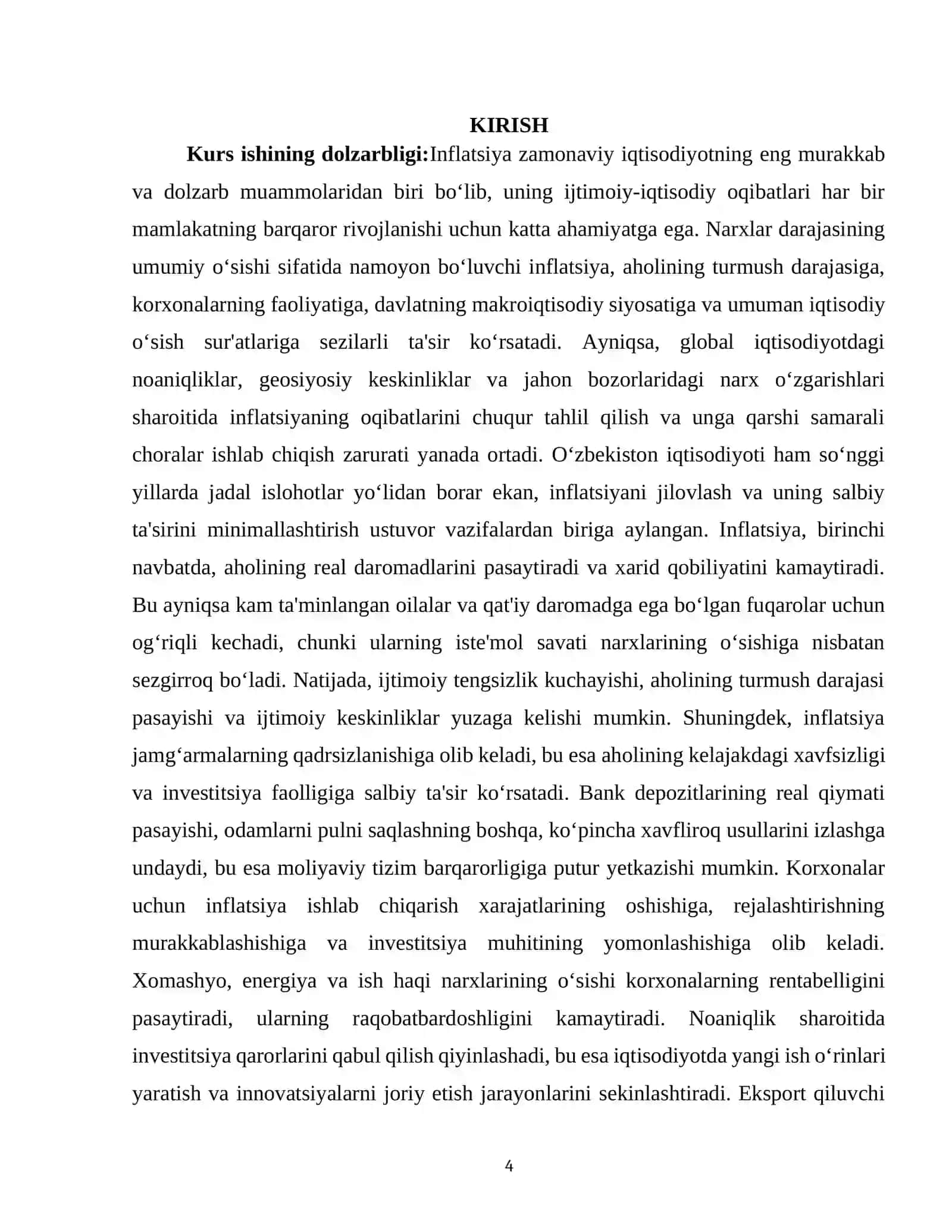 Inflatsiyaning ijtimoiy-iqtisodiy oqibatlari 4