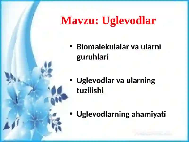Uglevodlar 4