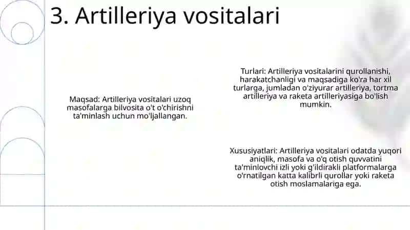 Jangovor Mashinalarni Umumiy Tasnifi 4