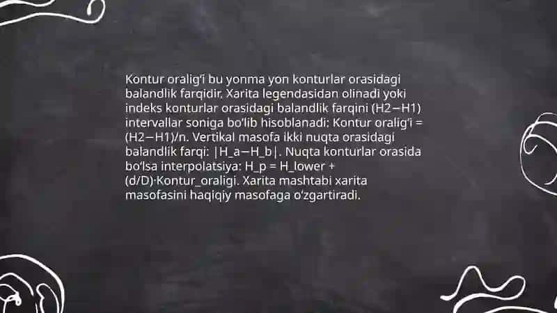 Topografik kartalardan foydalanib, relief turlari va shakllarini aniqlash 4