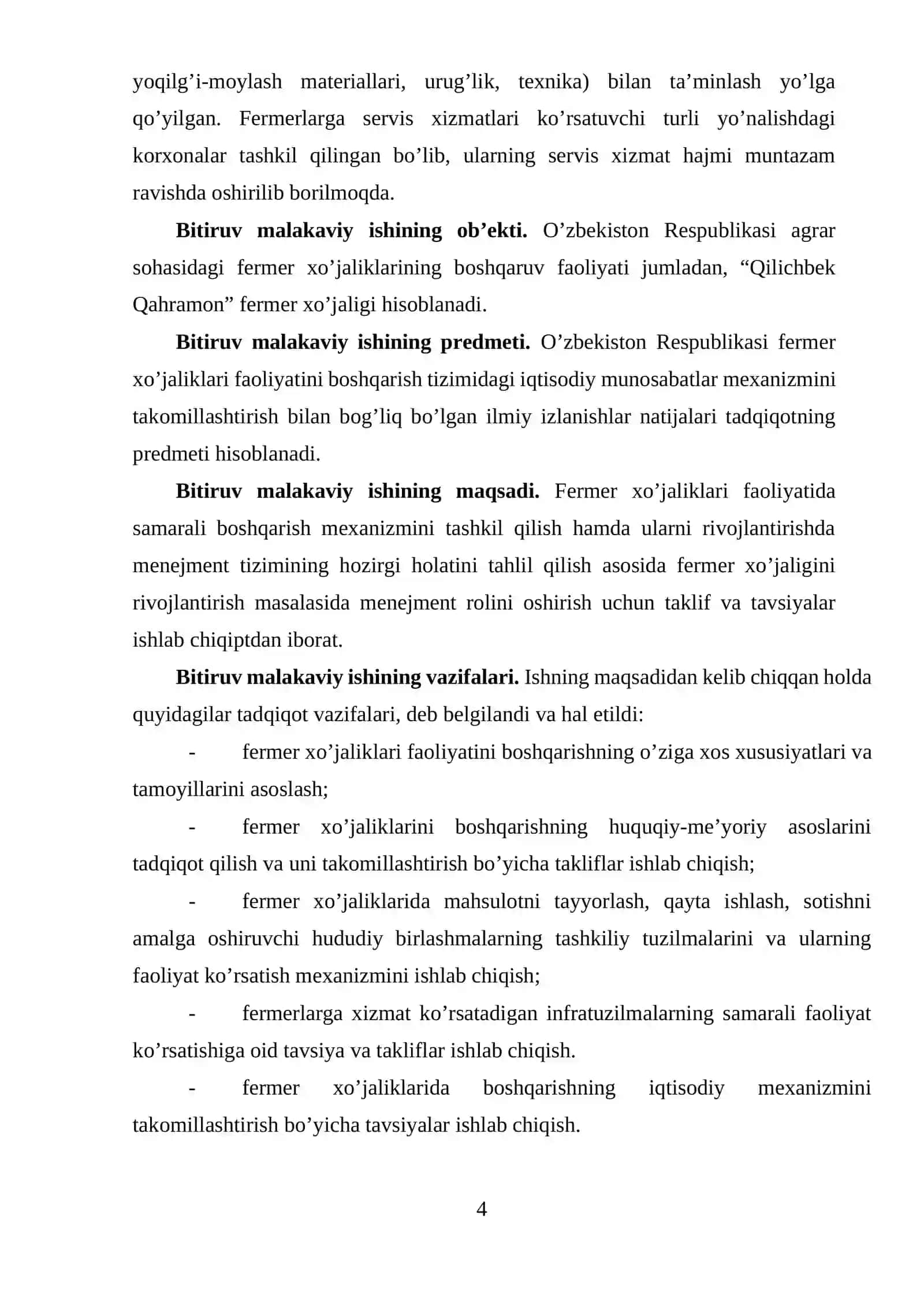 Fermer xo’jaliklari faoliyatini samarali boshqarish mexanizmi 4