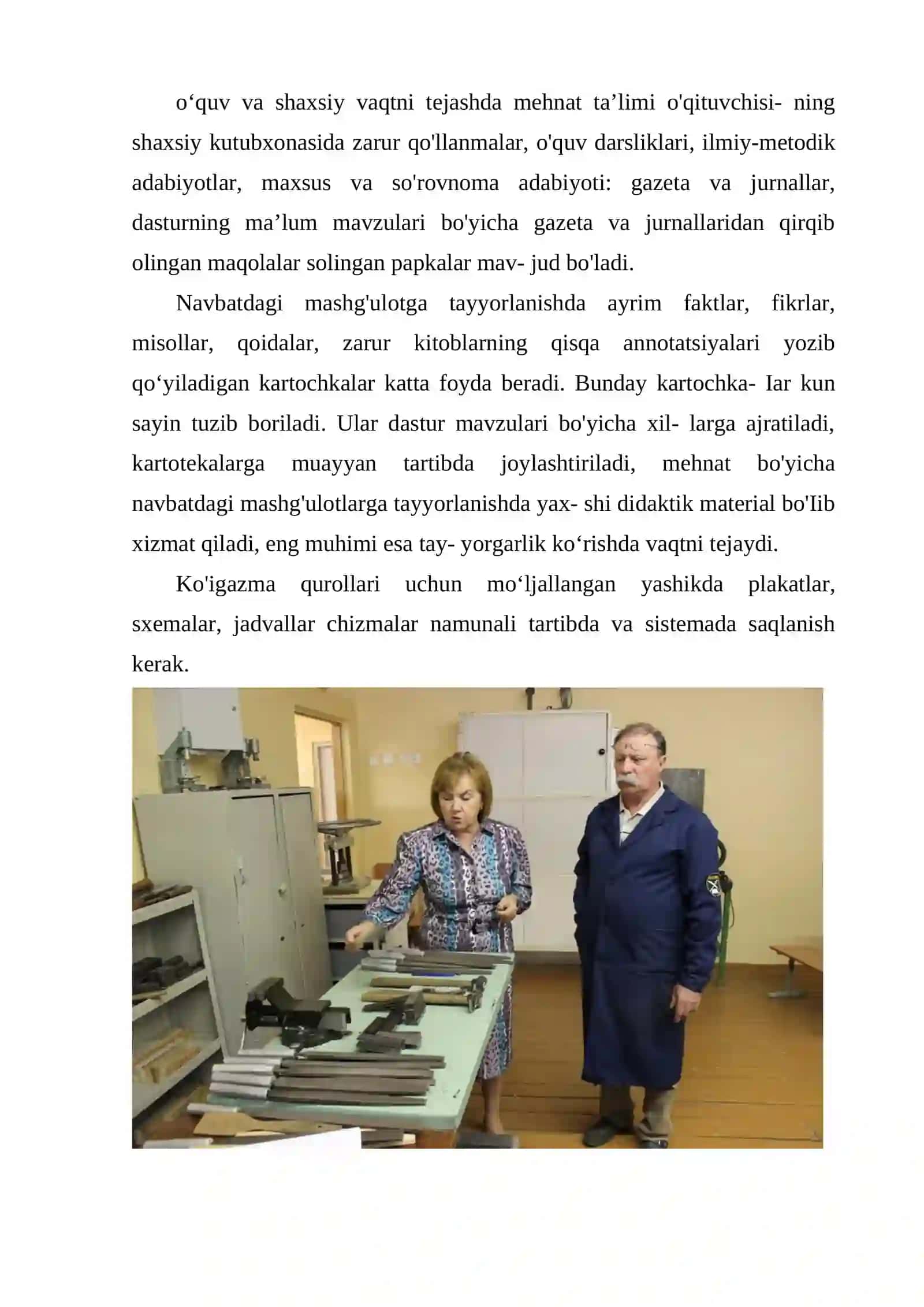 O‘QUV USTAXONASINI TASHKIL ETISH VA JIHOZLASH 4
