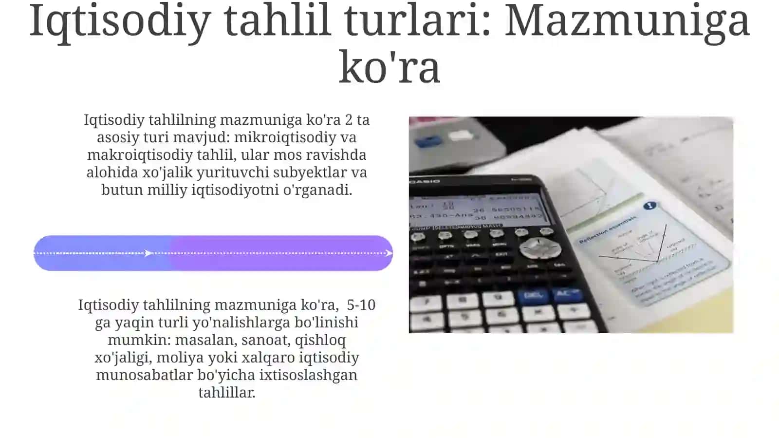 Iqtisodiy tahlil turlari obyekti va subyektiga ko'ra 4