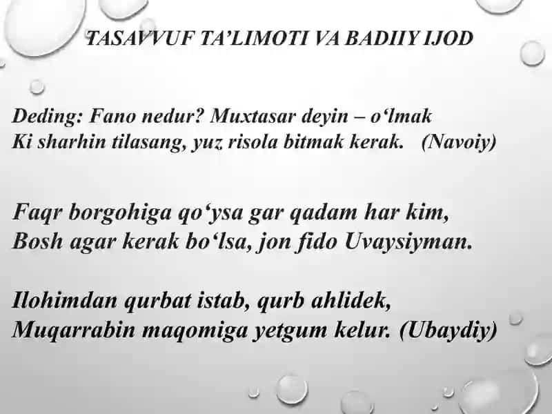Mumtoz adabiyotning diniy-tasavvufiy va ilmiymanbalari 4
